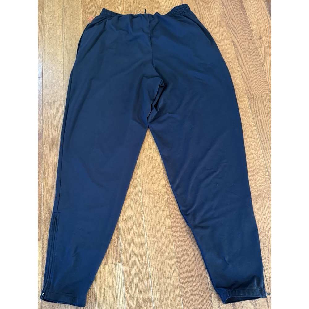 Asics Jogger With Leg Ankle Zip Pockets Black Men's Size M Cuffed Athleisure - Picture 2 of 7